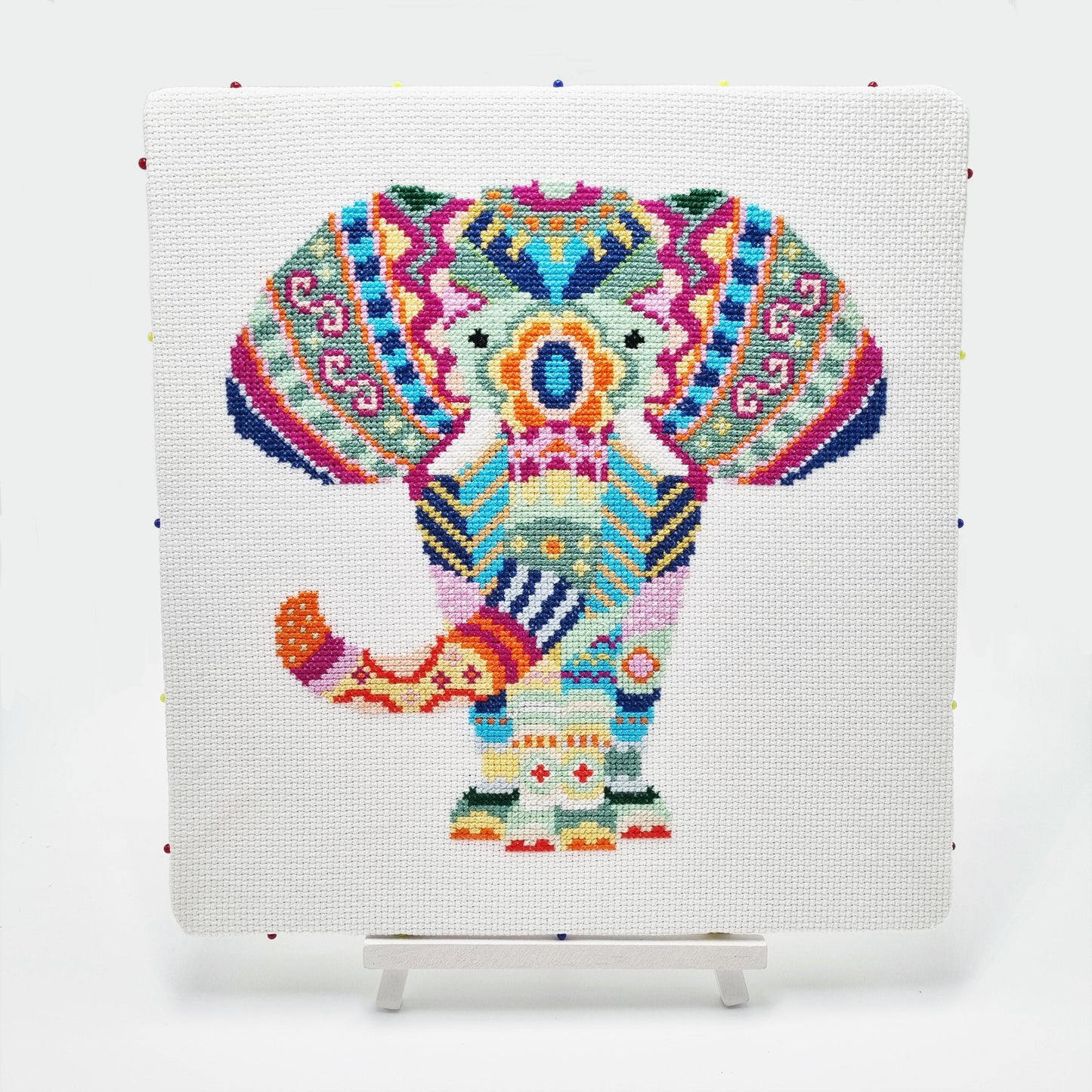 SECONDS Mandala Elephant Cross Stitch Kit