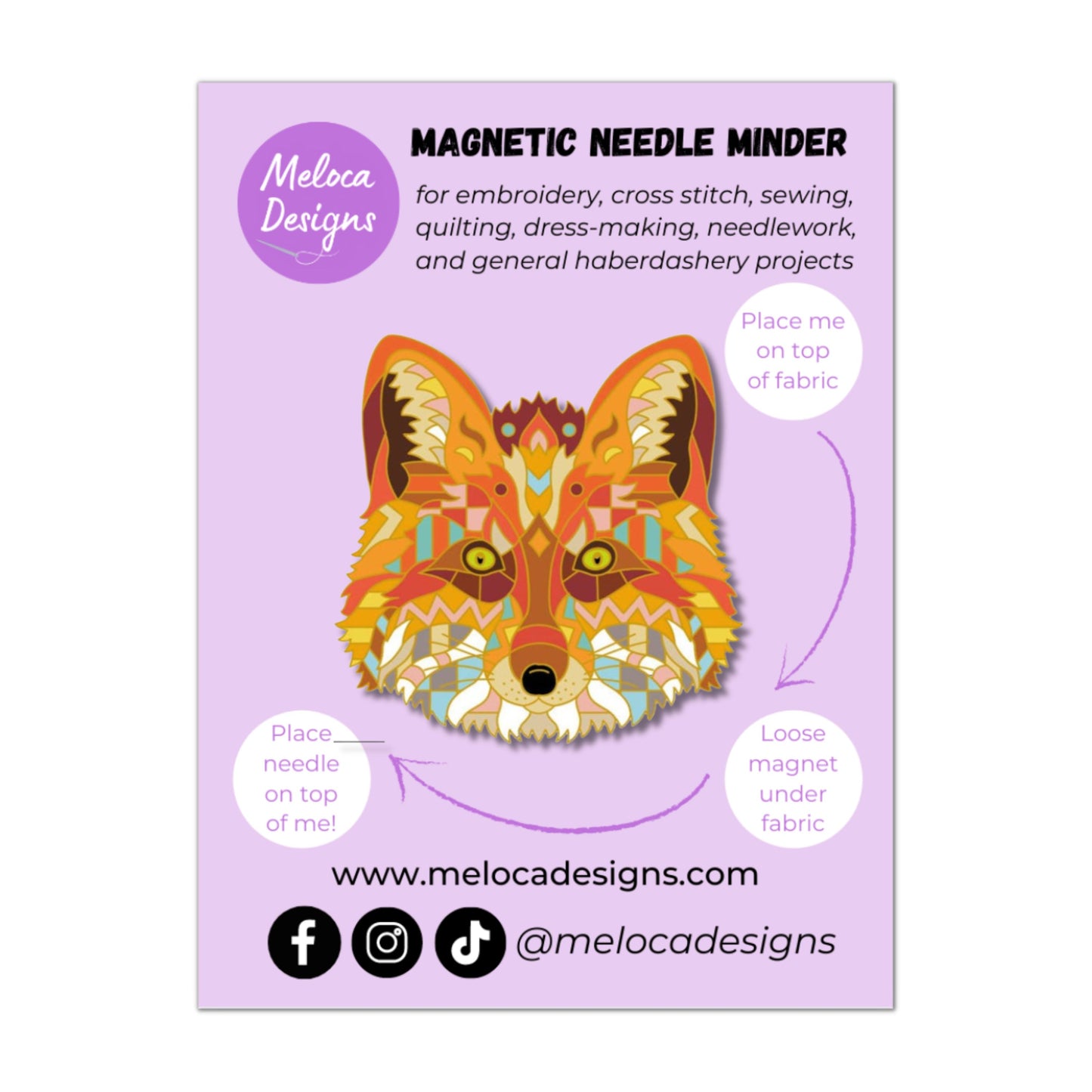 Mandala Fox Counted Cross Stitch Kit