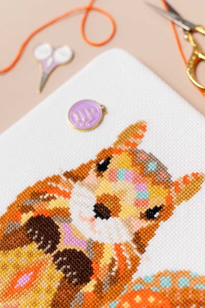 Mandala Squirrel Cross Stitch Pattern