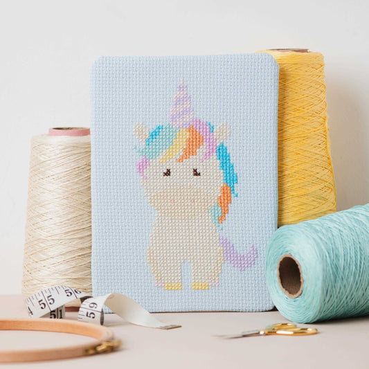 Unicorn Counted Cross Stitch Kit for Children