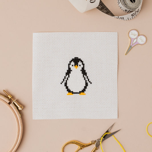 Penguin Mini Counted Cross Stitch Kit