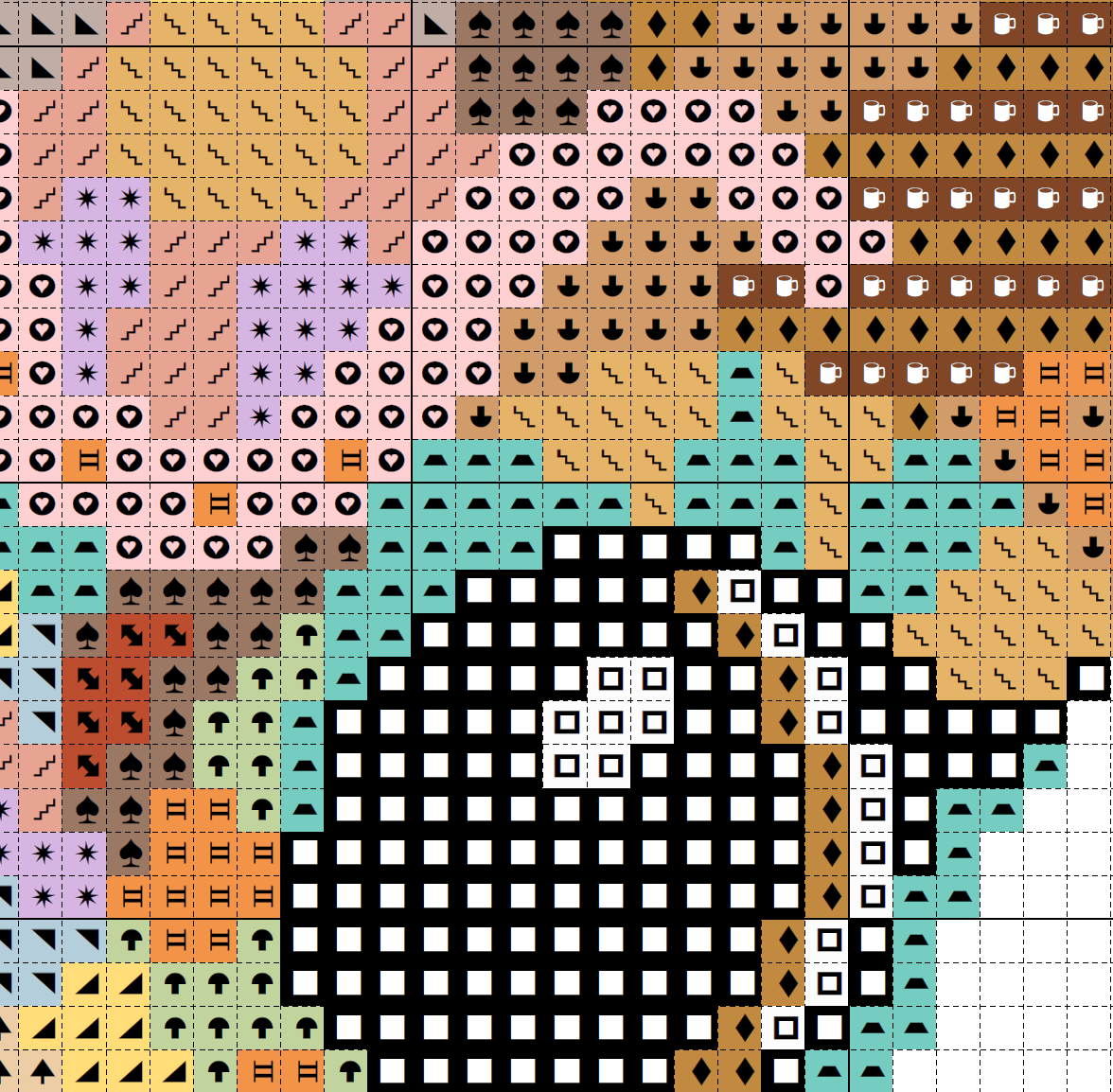 Secret Mandala Animal Cross Stitch-A-Long Material Pack Cross Stitch Kit