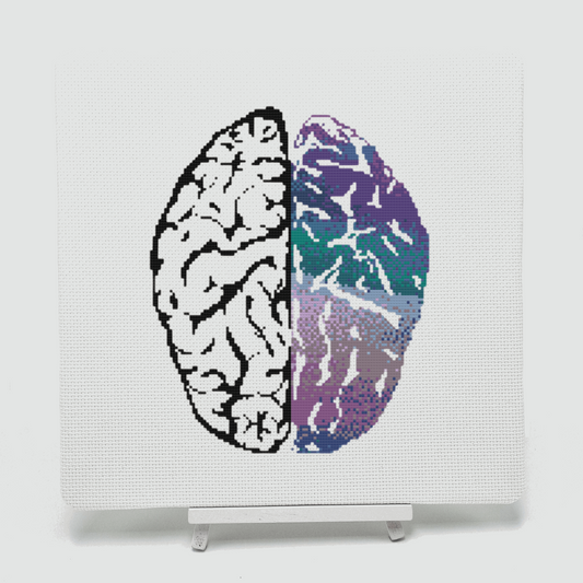 Brain Cross Stitch Pattern