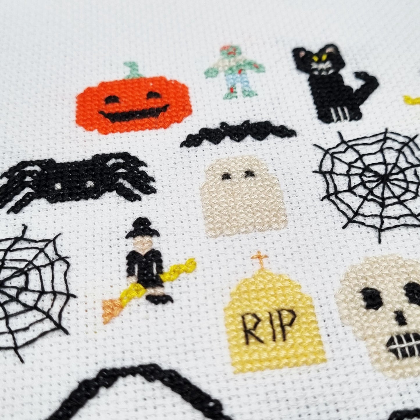 Halloween Sampler Cross Stitch Pattern