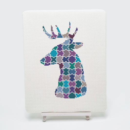 Jigsaw Deer Cross Stitch Kit