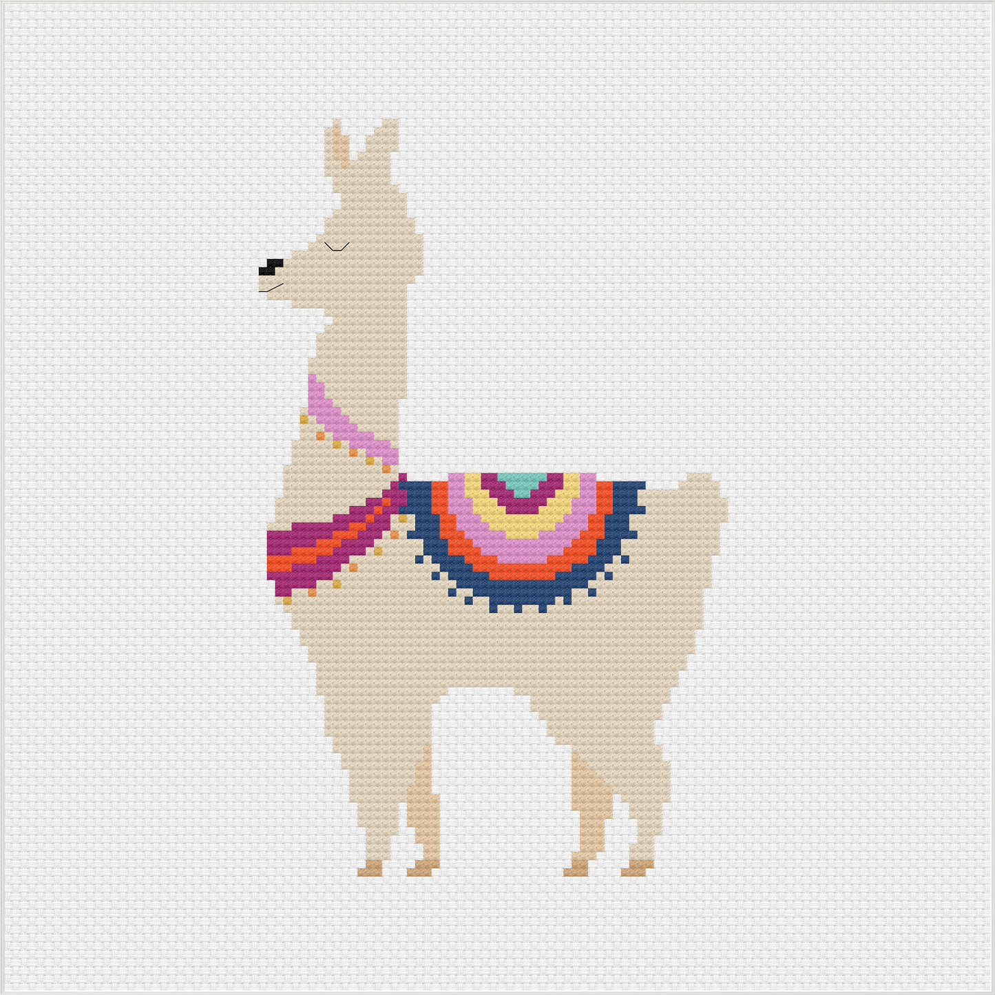 Llama Cross Stitch Pattern