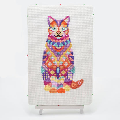 Mandala Cat Cross Stitch Pattern