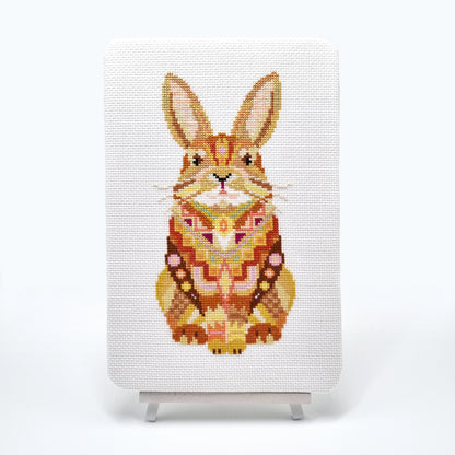 Mandala Rabbit Cross Stitch Pattern