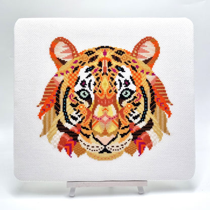 Mandala Tiger Cross Stitch Pattern