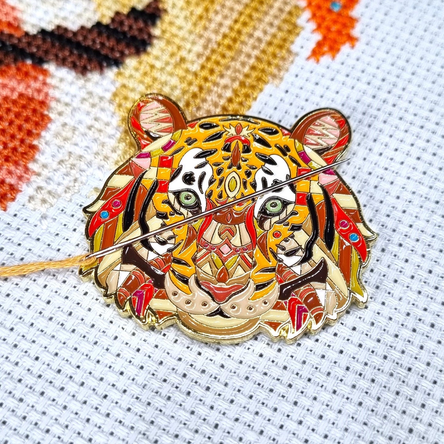 Mandala Leopard Cross Stitch Kit
