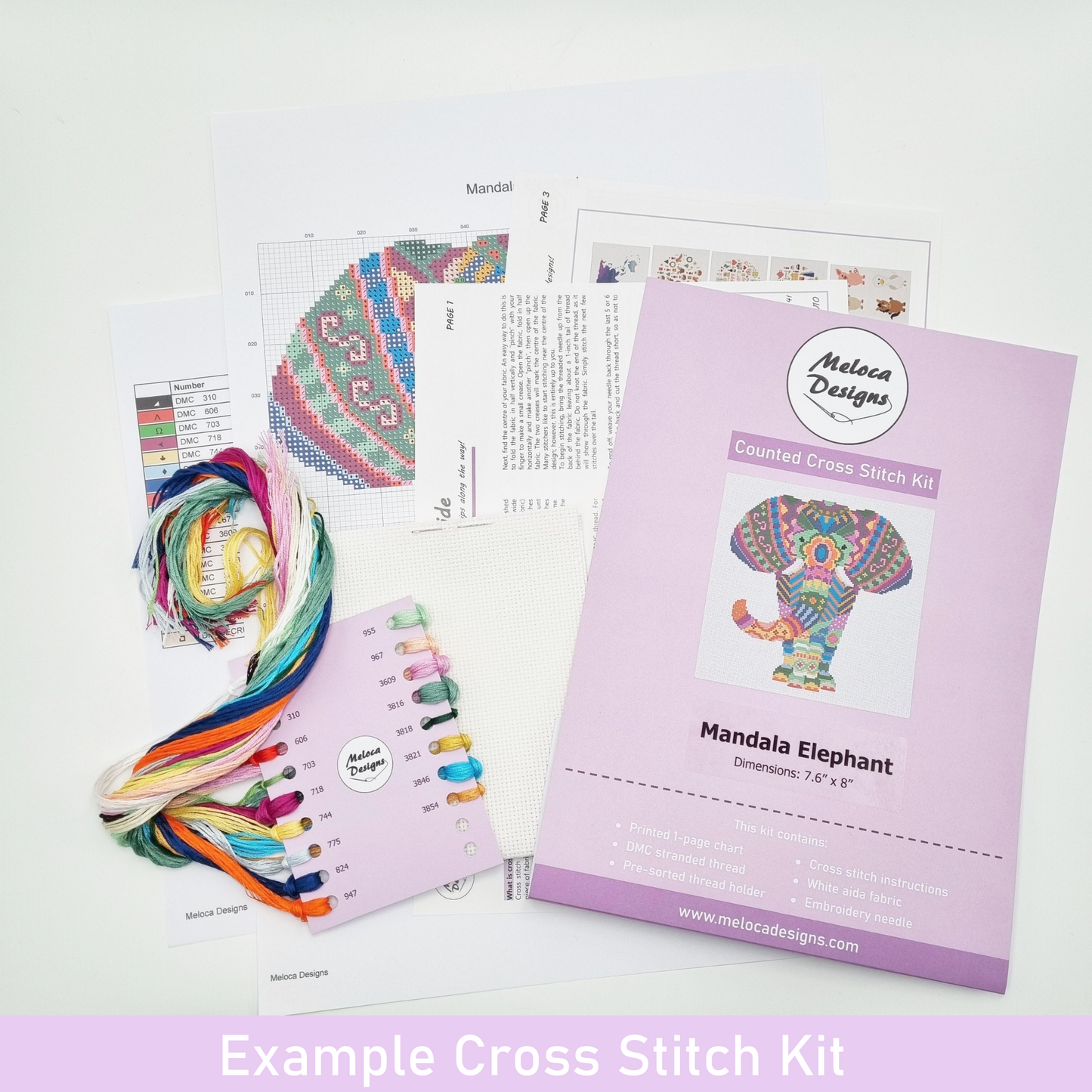 Watercolour Star Cross Stitch Kit