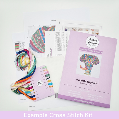 Watercolour Planets Cross Stitch Kit