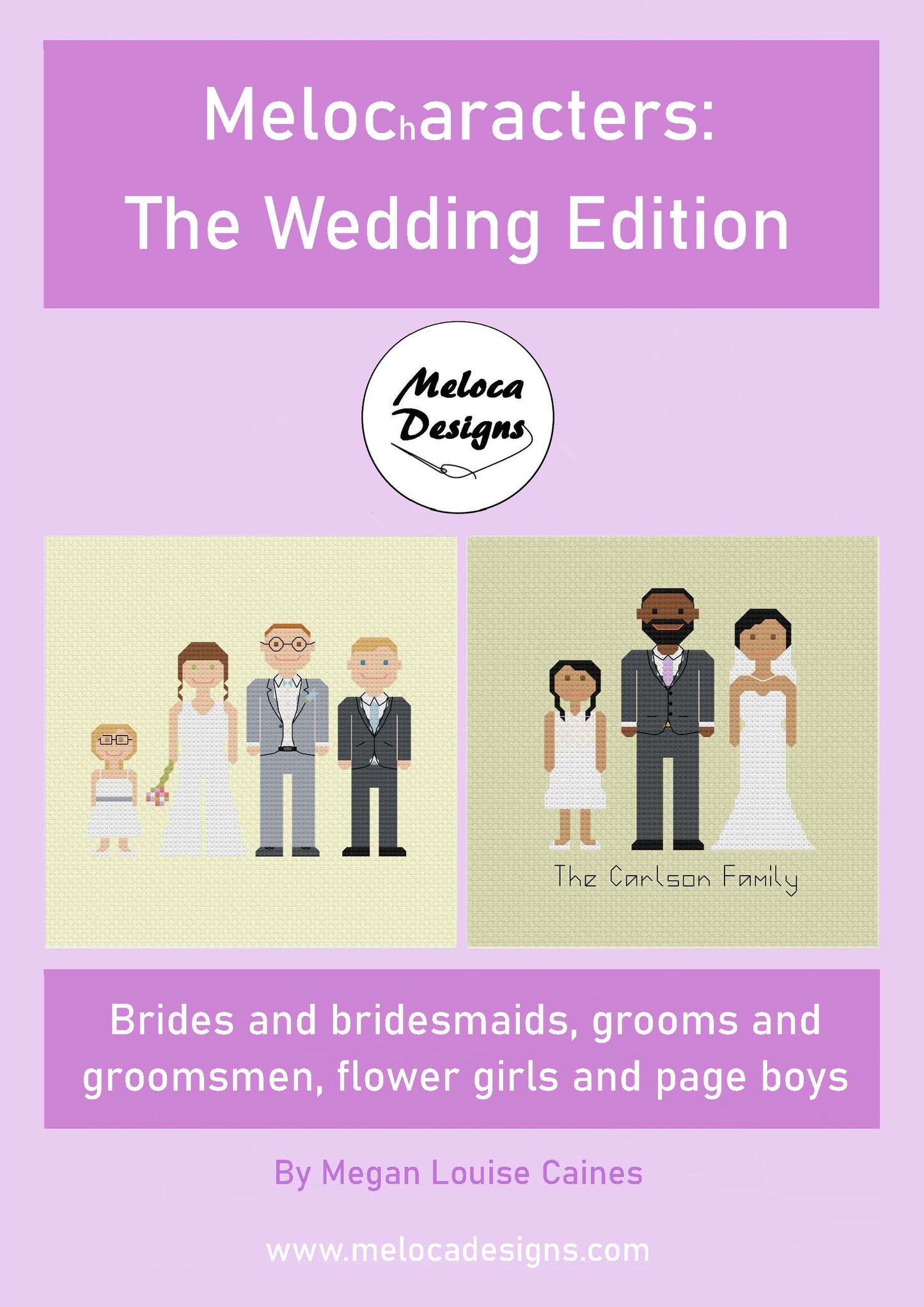 Melocharacters: The Wedding Edition Cross Stitch Pattern