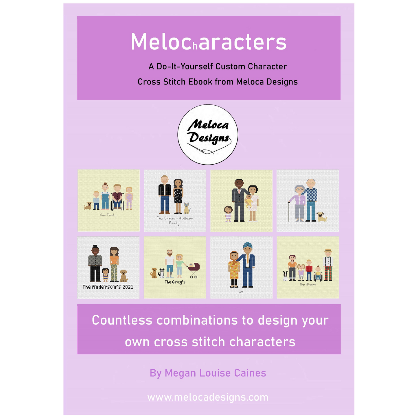 Melocharacters - A Do-It-Yourself Custom Character Cross Stitch Ebook