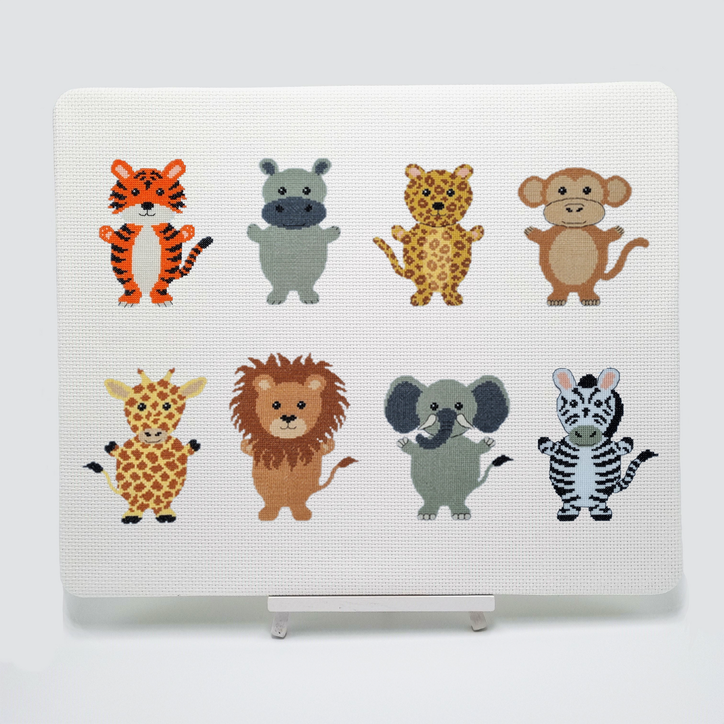 Safari Animals Cross Stitch Kit