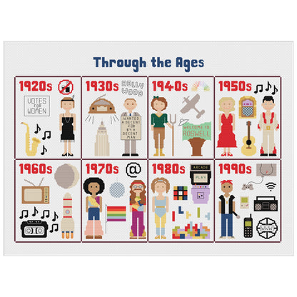 Through the Ages Cross Stitch Pattern