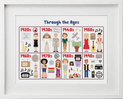 Through the Ages Cross Stitch Pattern