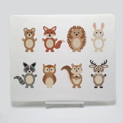 Woodland Animals Counted Cross Stitch Kit