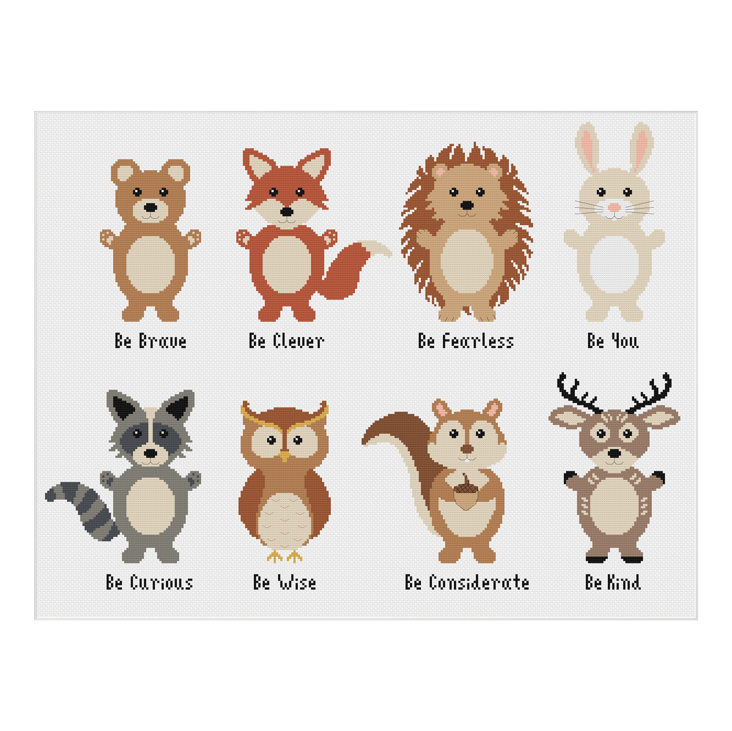 Woodland Animals Counted Cross Stitch Kit